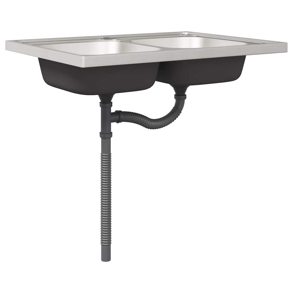vidaXL Küchenschrank mit Tür Kalmar Graues Sonoma 80 x 46 x 81.5 cm