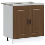 vidaXL Küchenschrank Kalmar Braun Eichen-Optik 80 x 46 x 81.5 cm