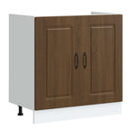 vidaXL Küchenschrank Kalmar Braun Eichen-Optik 80 x 46 x 81.5 cm