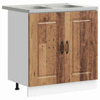 vidaXL Küchenschrank Kalmar Altholz 80 x 46 x 81.5 cm Holzwerkstoff