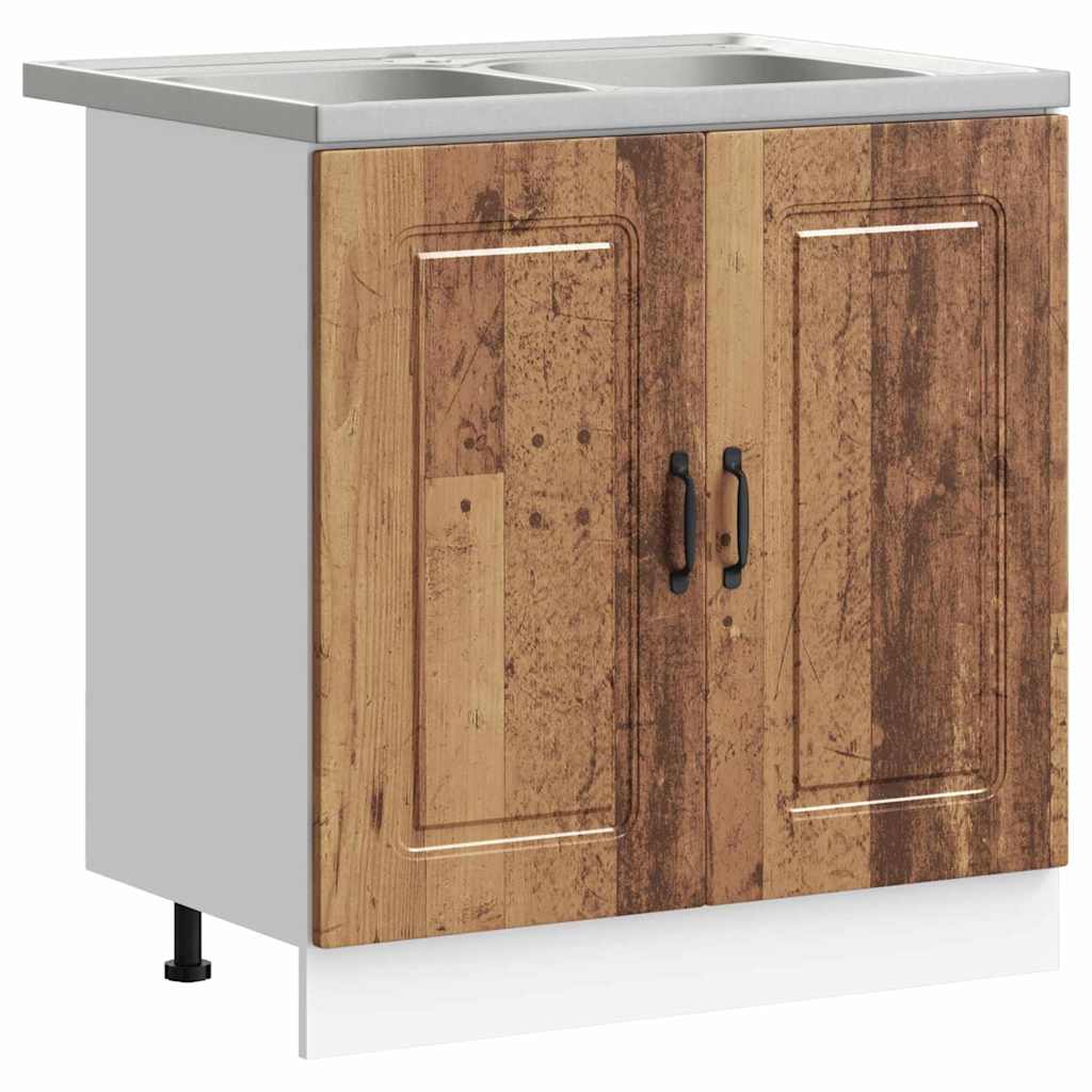 vidaXL Küchenschrank Kalmar Altholz 80 x 46 x 81.5 cm Holzwerkstoff