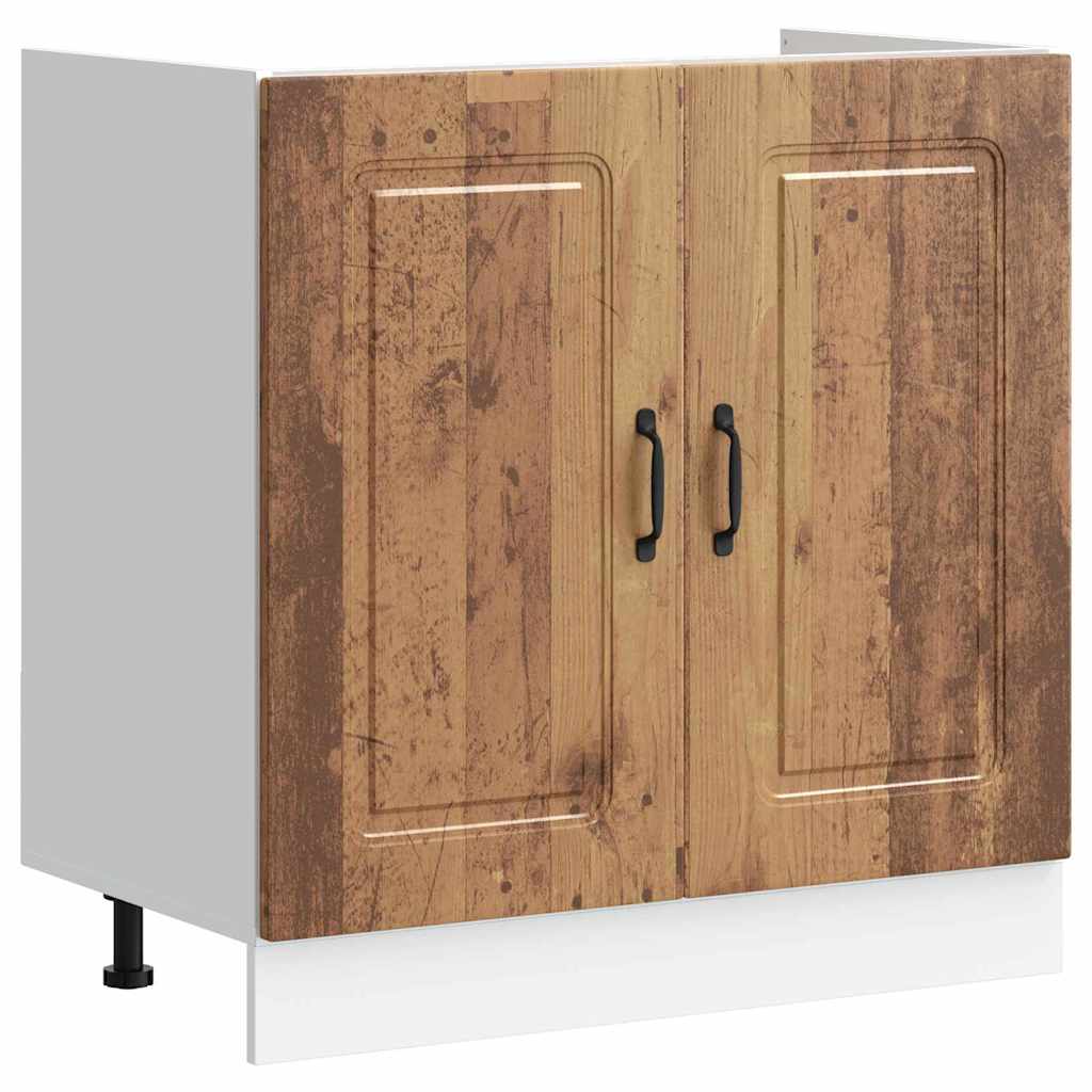 vidaXL Küchenschrank Kalmar Altholz 80 x 46 x 81.5 cm Holzwerkstoff