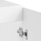 vidaXL Waschbecken-Unterschrank mit Tür Porto 2 pcs Weiß Holzwerkstoff