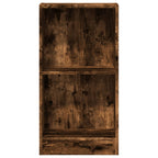 vidaXL Bücherregal Räuchereiche 40x24x76 cm Holzwerkstoff
