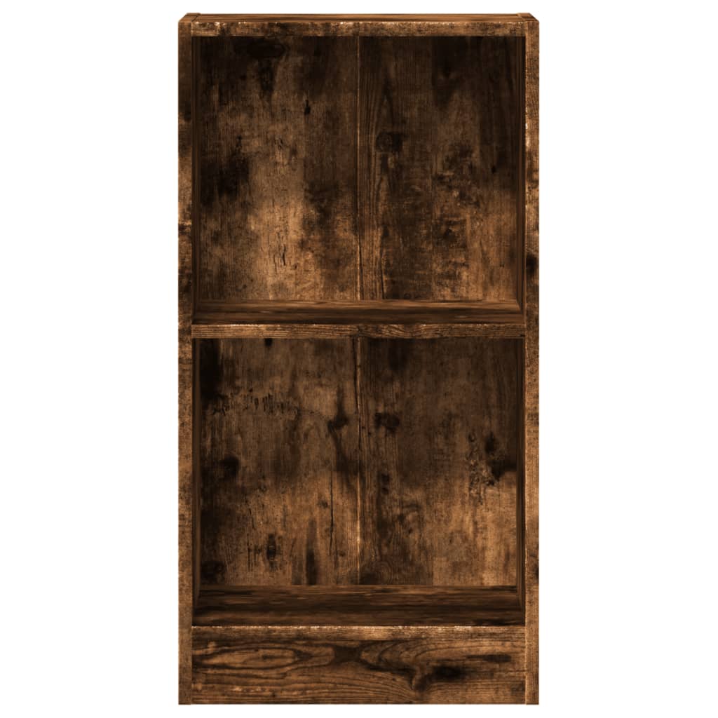 vidaXL Bücherregal Räuchereiche 40x24x76 cm Holzwerkstoff