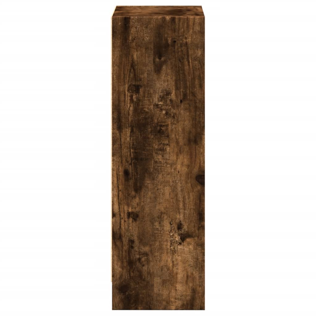 vidaXL Bücherregal Räuchereiche 40x24x76 cm Holzwerkstoff