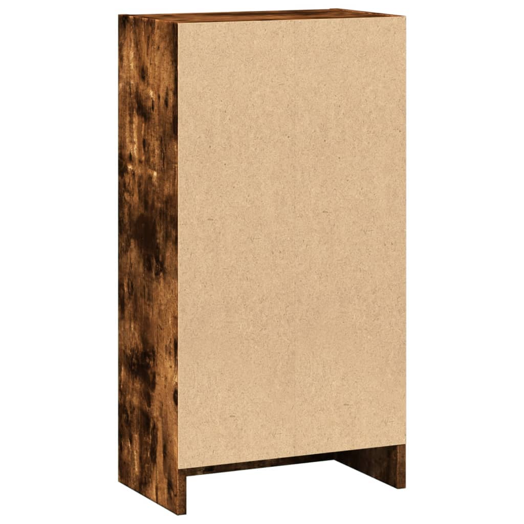 vidaXL Bücherregal Räuchereiche 40x24x76 cm Holzwerkstoff