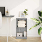 vidaXL Bücherregal Grau Sonoma 40x24x76 cm Holzwerkstoff