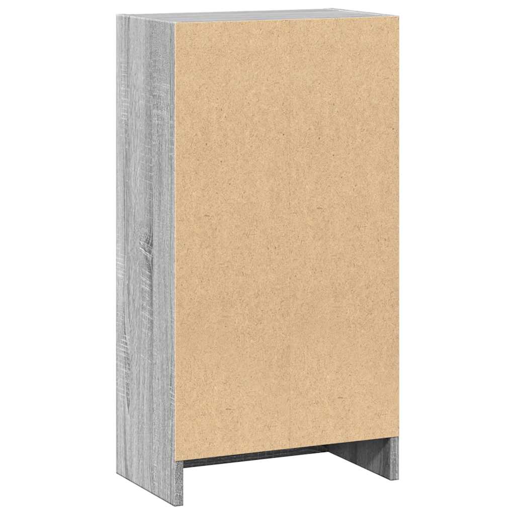 vidaXL Bücherregal Grau Sonoma 40x24x76 cm Holzwerkstoff