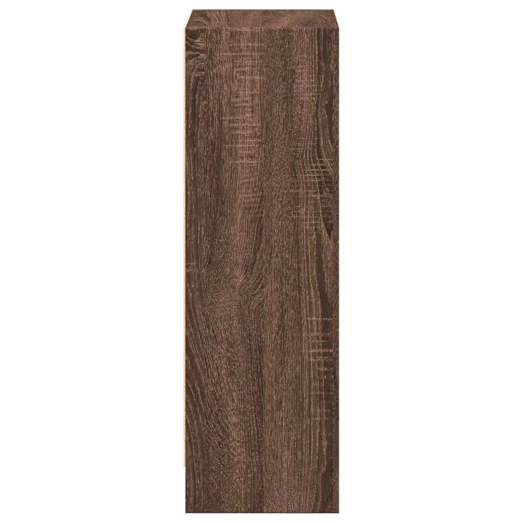 vidaXL Bücherregal Braun Eichen-Optik 40x24x76 cm Holzwerkstoff