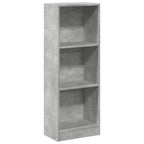 vidaXL Bücherregal Betongrau 40x24x109 cm Holzwerkstoff