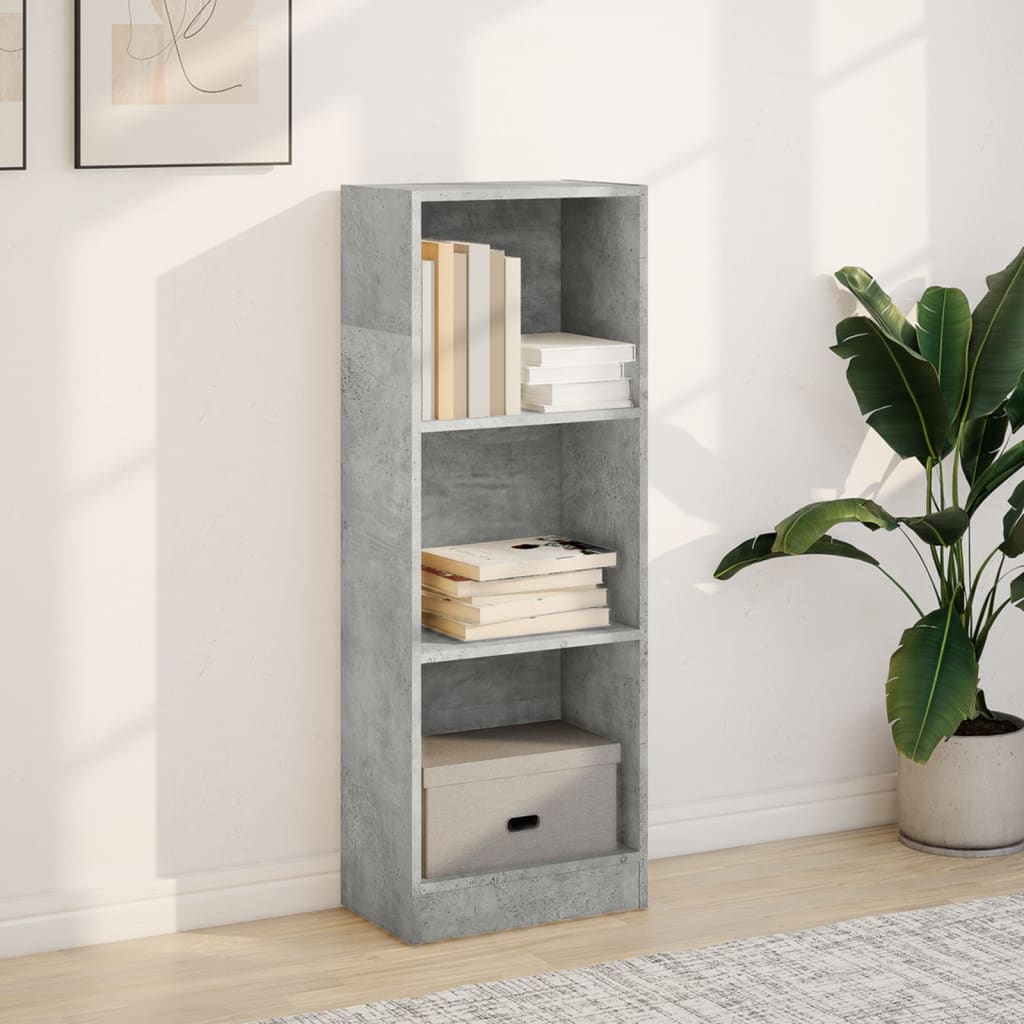 vidaXL Bücherregal Betongrau 40x24x109 cm Holzwerkstoff