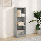 vidaXL Bücherregal Betongrau 40x24x109 cm Holzwerkstoff