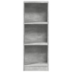 vidaXL Bücherregal Betongrau 40x24x109 cm Holzwerkstoff