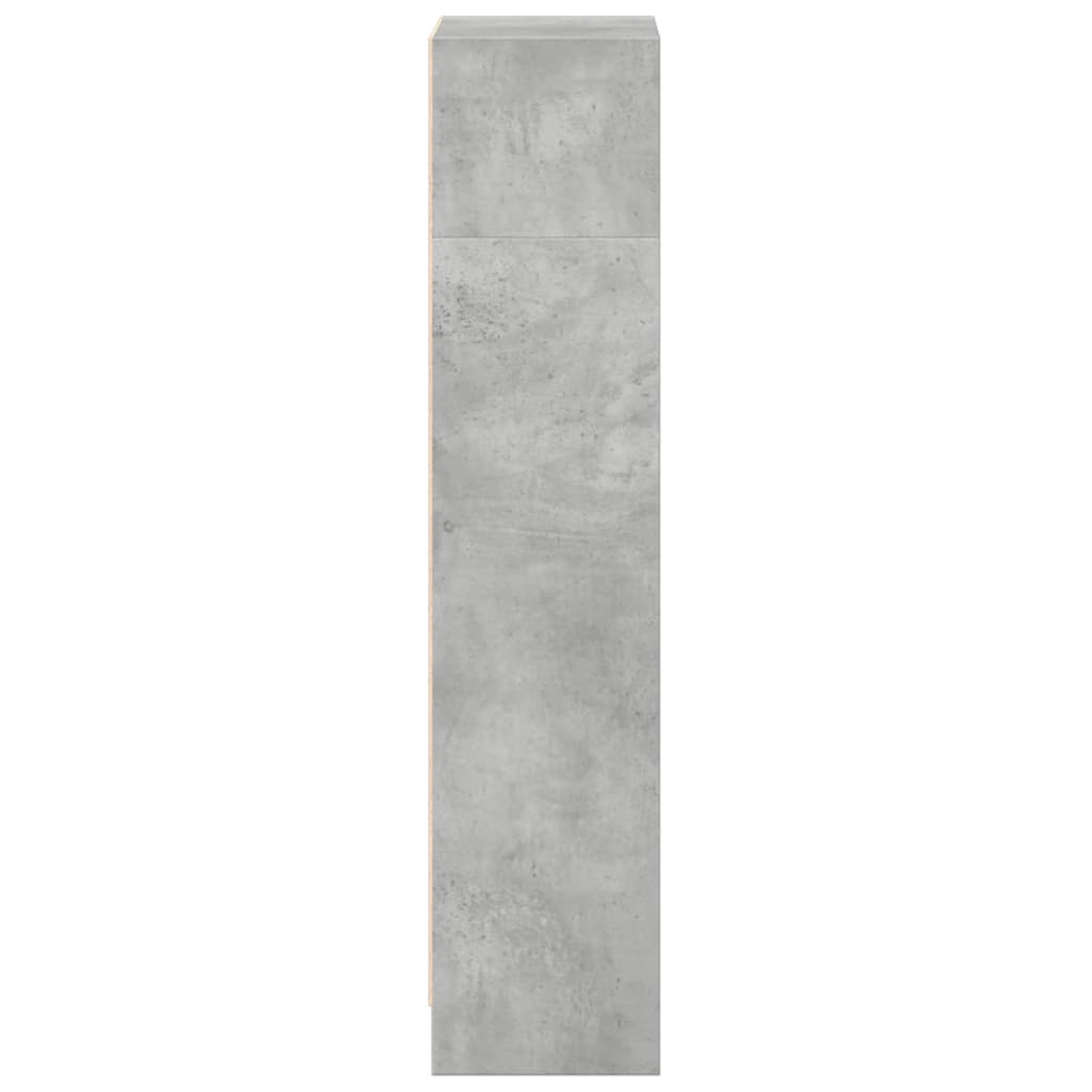 vidaXL Bücherregal Betongrau 40x24x109 cm Holzwerkstoff