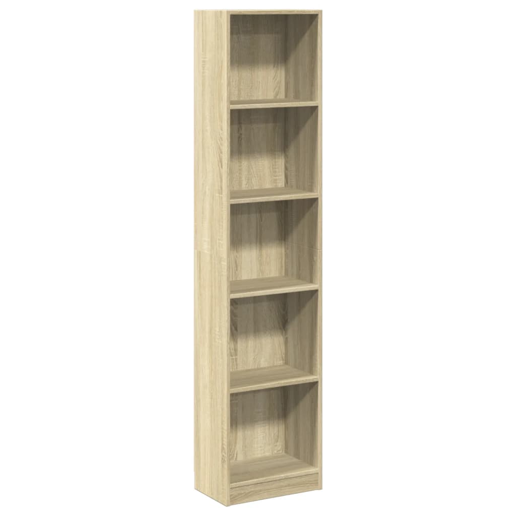 vidaXL Bücherregal Sonoma-Eiche 40x24x176 cm Holzwerkstoff