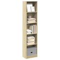 vidaXL Bücherregal Sonoma-Eiche 40x24x176 cm Holzwerkstoff