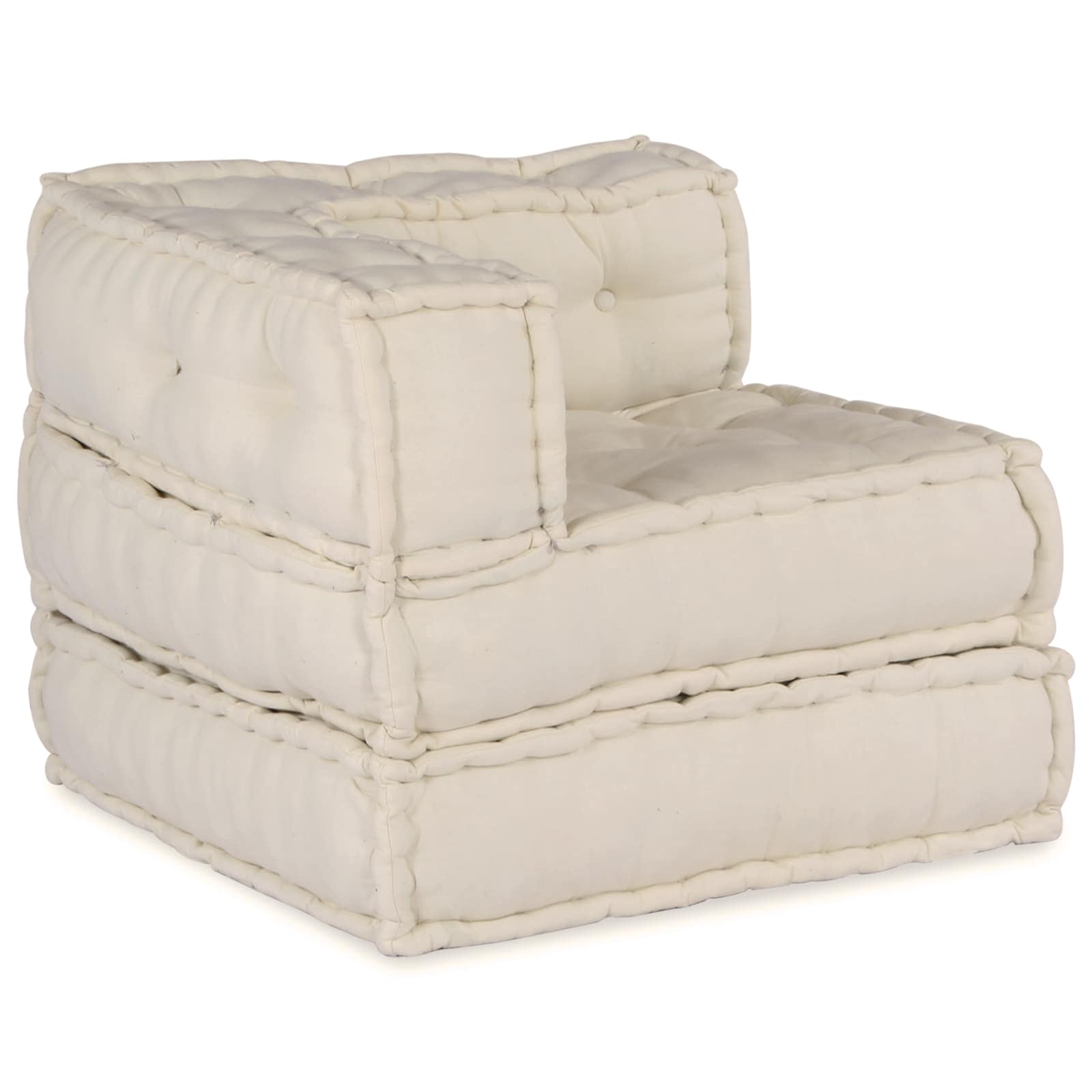 vidaXL Modulare Sofagarnitur 3 pcs Creme Stoff