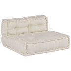 vidaXL Modulare Sofagarnitur 3 pcs Creme Stoff