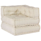 vidaXL Modulare Sofagarnitur 3 pcs Creme Stoff