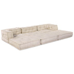 vidaXL Modulare Sofagarnitur 3 pcs Creme Stoff