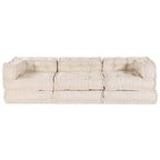 vidaXL Modulare Sofagarnitur 3 pcs Creme Stoff
