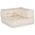 vidaXL Modulare Sofagarnitur 4 pcs Creme Stoff