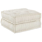vidaXL Modulare Sofagarnitur 2 pcs Creme 140 x 70 x 56 cm Stoff