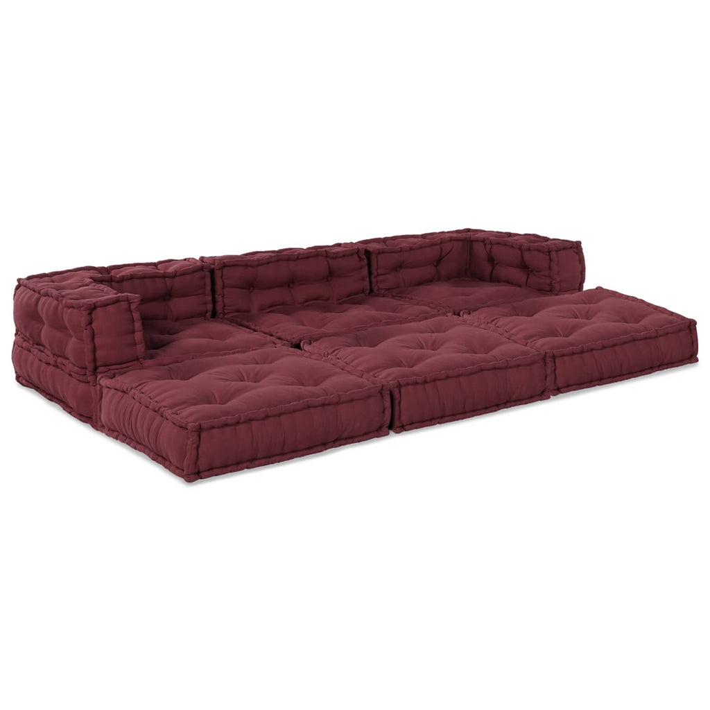 vidaXL Modulare Sofagarnitur 3 pcs Kastanienbraun Stoff