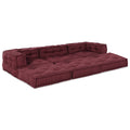 vidaXL Modulare Sofagarnitur 3 pcs Kastanienbraun Stoff