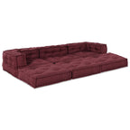 vidaXL Modulare Sofagarnitur 3 pcs Kastanienbraun Stoff