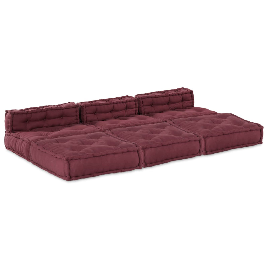 vidaXL Modulare Sofagarnitur 4 pcs Kastanienbraun Stoff