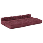 vidaXL Modulare Sofagarnitur 4 pcs Kastanienbraun Stoff