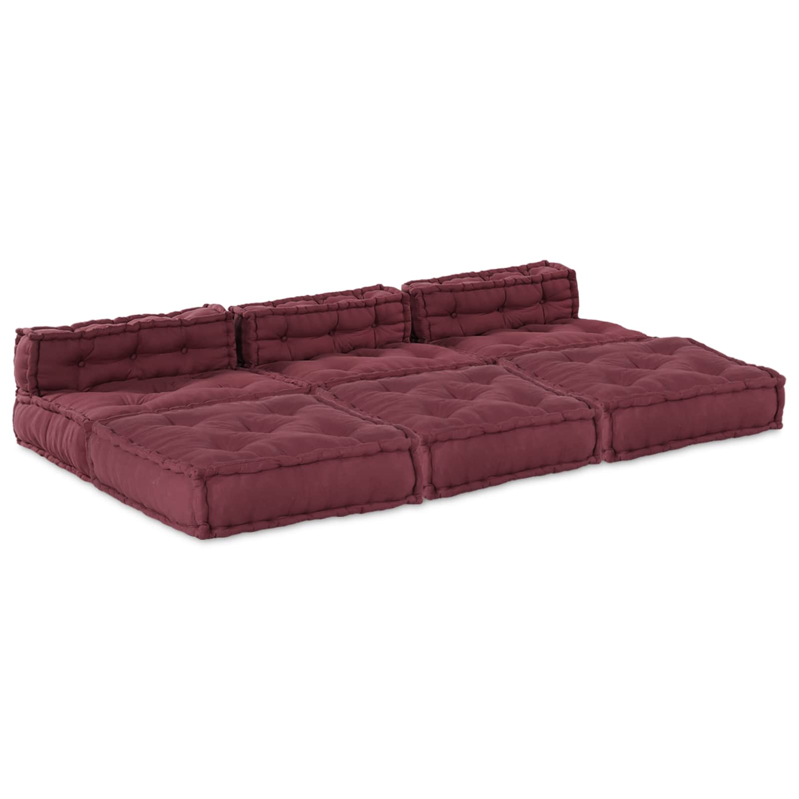 vidaXL Modulare Sofagarnitur 4 pcs Kastanienbraun Stoff