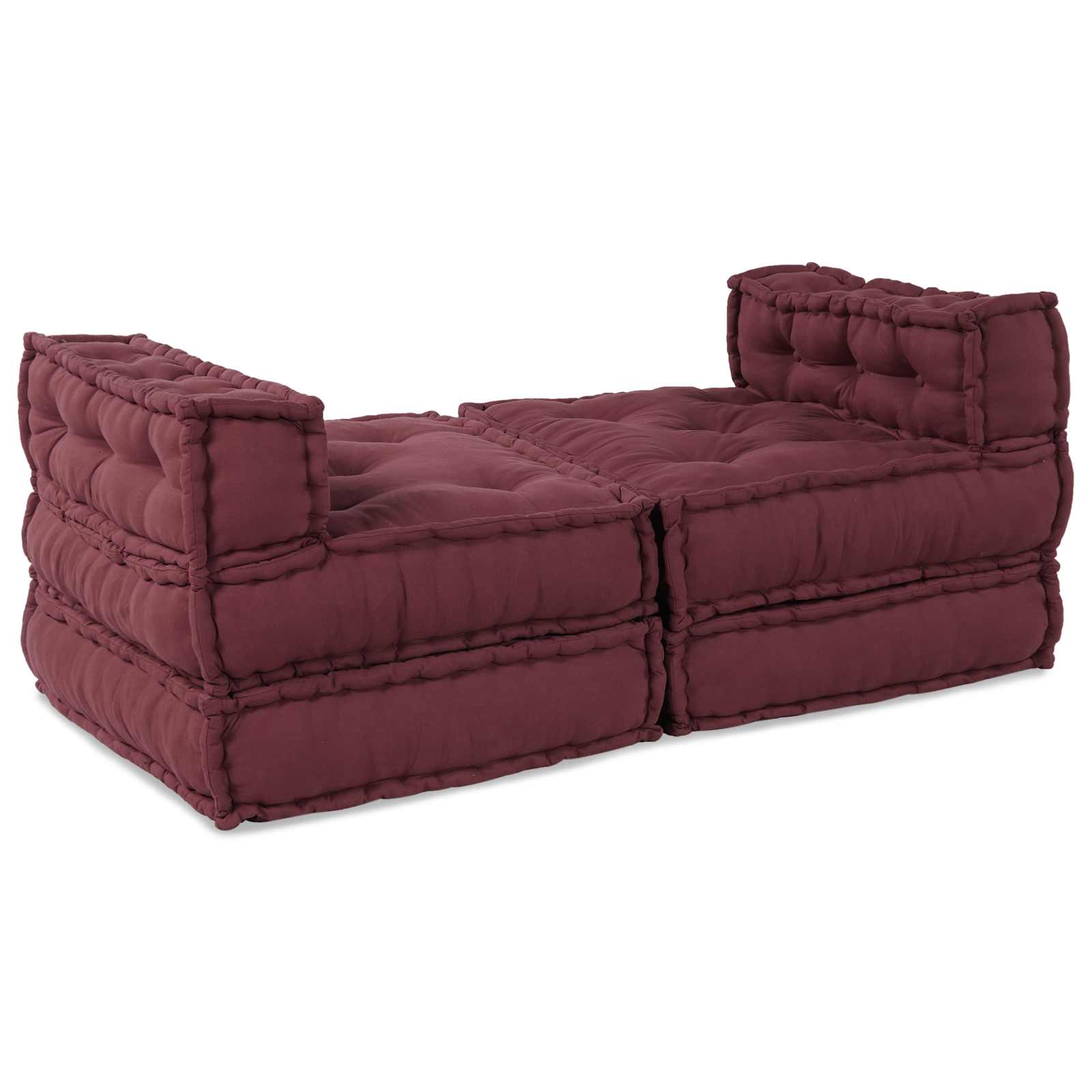 vidaXL Modulare Sofagarnitur 4 pcs Kastanienbraun Stoff