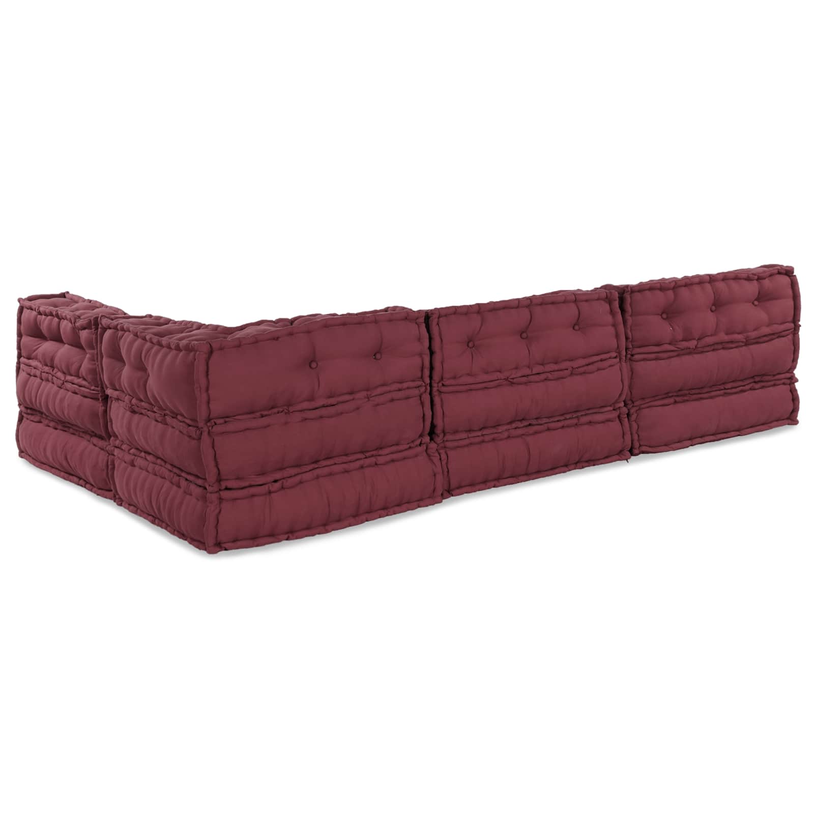 vidaXL Modulare Sofagarnitur 4 pcs Kastanienbraun Stoff