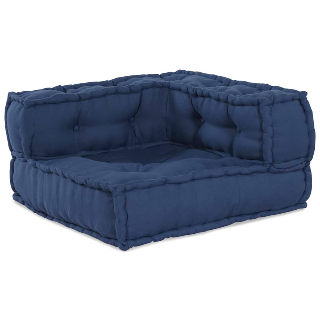 vidaXL Modulare Sofagarnitur 3 pcs Indigo Stoff