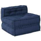 vidaXL Modulare Sofagarnitur 3 pcs Indigo Stoff
