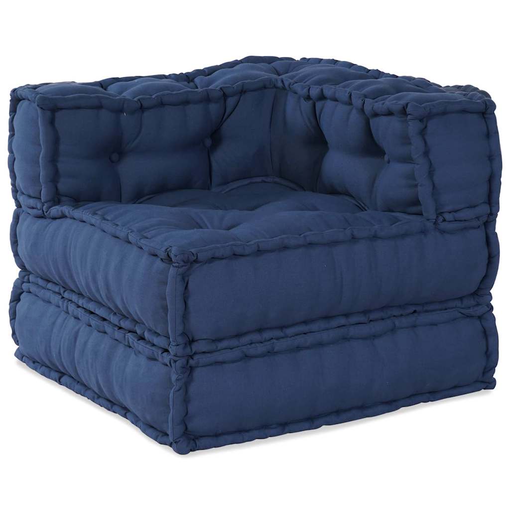 vidaXL Modulare Sofagarnitur 4 pcs Indigo Stoff