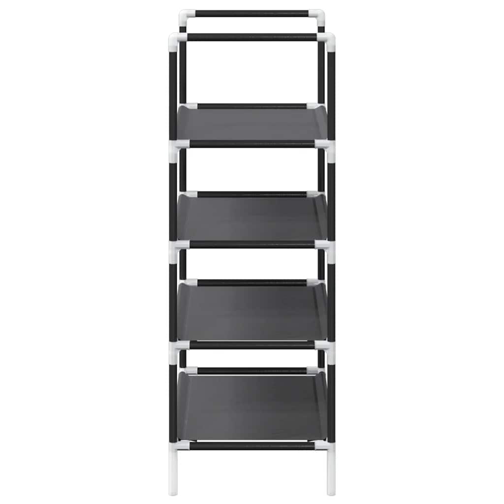 vidaXL Schuhregal 4 Ebenen Schwarz 44x28x77 cm Vliesstoff