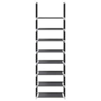 vidaXL Schuhregal 8-stöckig Schwarz 44x28x145 cm Vliesstoff