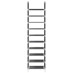 vidaXL Schuhregal 10-stöckig Schwarz 44x28x180 cm Vliesstoff