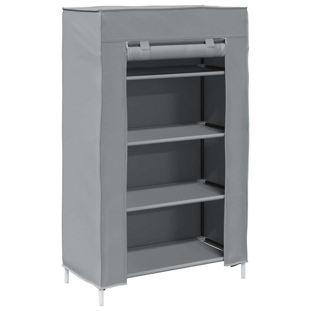 vidaXL Schuhschrank Grau 60,5x30x97 cm Vliesstoff