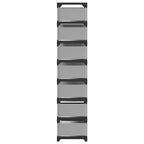 vidaXL Schuhregal 8 Ebenen Grau 54x28x124 cm Vliesstoff