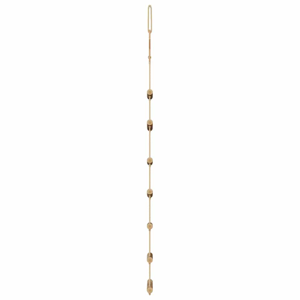 vidaXL Hängende Weihnachtsbäume mit Spitzensternen 2 Stk. 42x90 cm Naturzweig