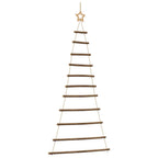 vidaXL Hängender Weihnachtsbaum mit Sternspitze 74x150 cm Naturzweig