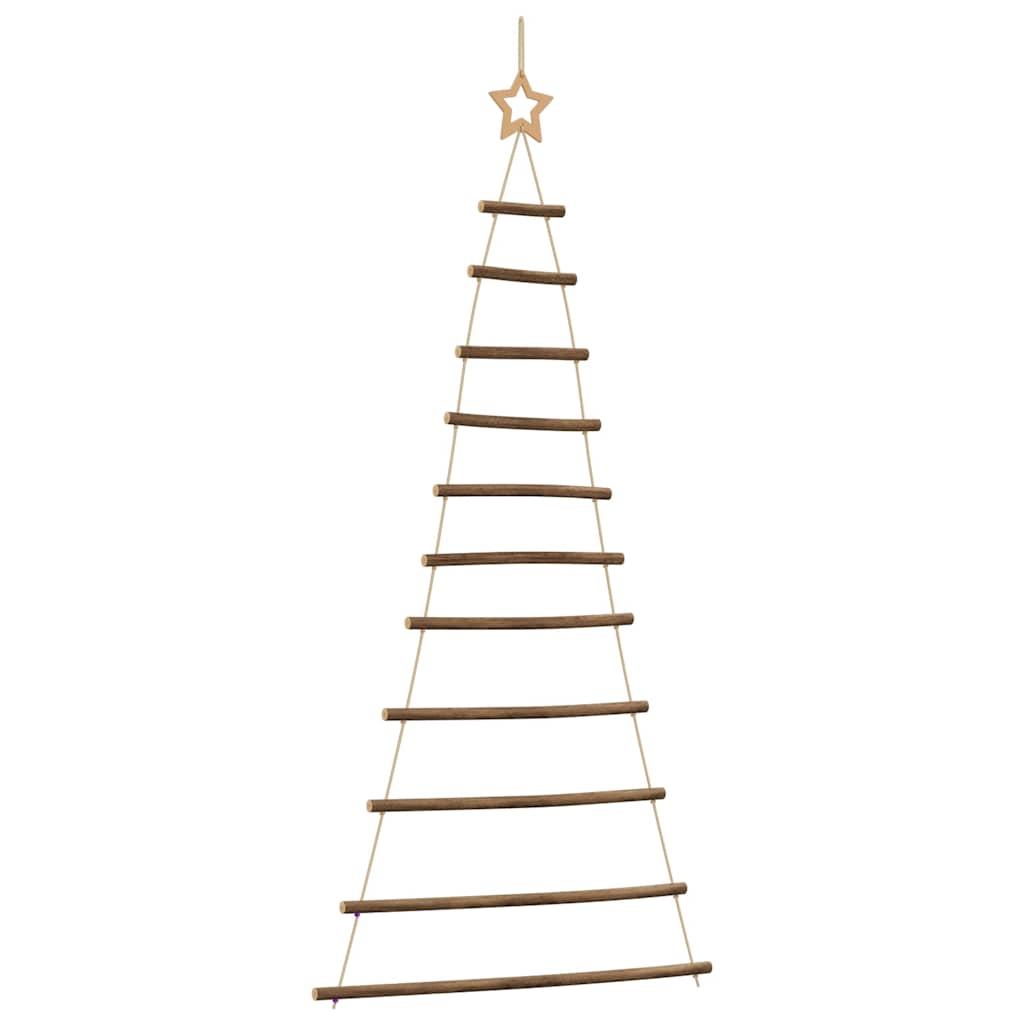 vidaXL Hängender Weihnachtsbaum mit Sternspitze 74x150 cm Naturzweig