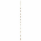 vidaXL Hängender Weihnachtsbaum mit Sternspitze 74x150 cm Naturzweig
