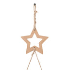 vidaXL Hängender Weihnachtsbaum mit Sternspitze 74x150 cm Naturzweig