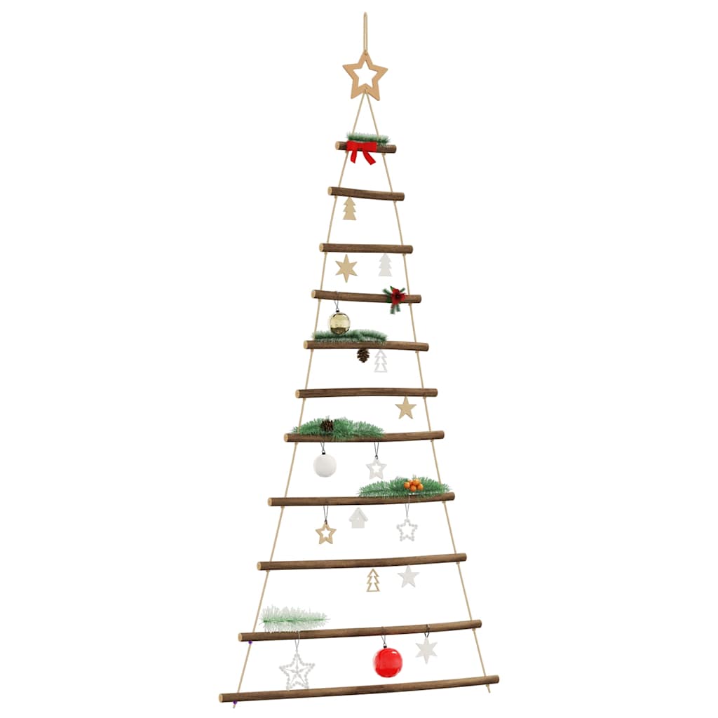 vidaXL Hängender Weihnachtsbaum mit Sternspitze 74x150 cm Naturzweig